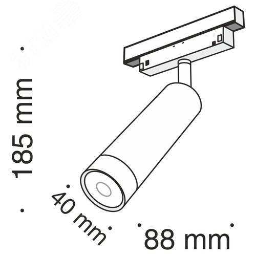 Светильник трековый Focus Led S35 4000K 7Вт 24 град - фото 4