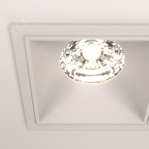 Светильник встраиваемый Downlight Alfa LED 4000K 2x15Вт 36 град Dim Triac IP20 CRI90 Белый двойной квадрат 63х167х85мм 2500Лм - фото 3