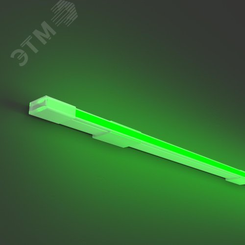 Неон гибкий 10x4 24В 9,6 Вт/м Green IP67 5м 432040 - фото 2