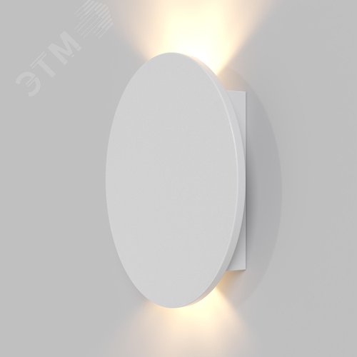 Светильник настенный (бра) Parma LED 3000К 6Вт, IP20, белый, круг - фото 4