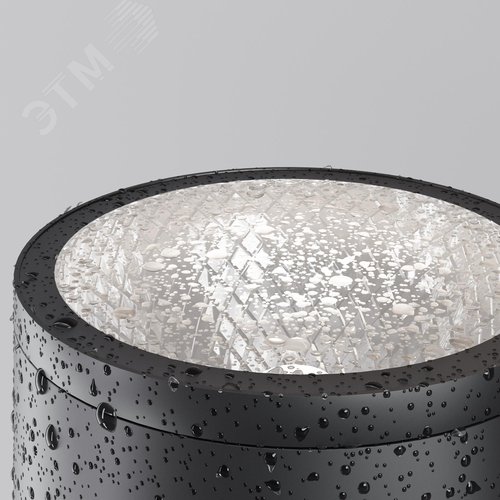 Светильник уличный LED настенный Shim 3000K 30Вт IP65, черный - фото 4