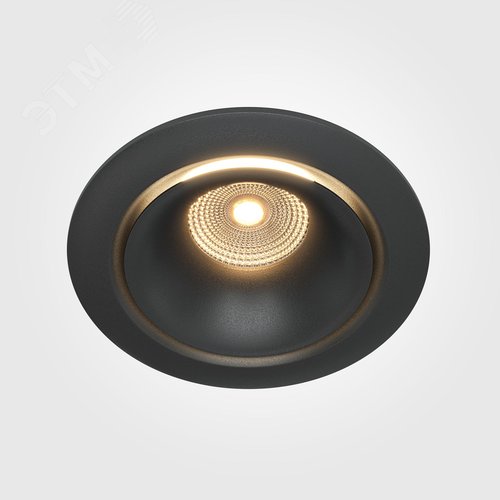 Светильник встраиваемый Yin DL031-L12W3K-D-B Черный - фото 7