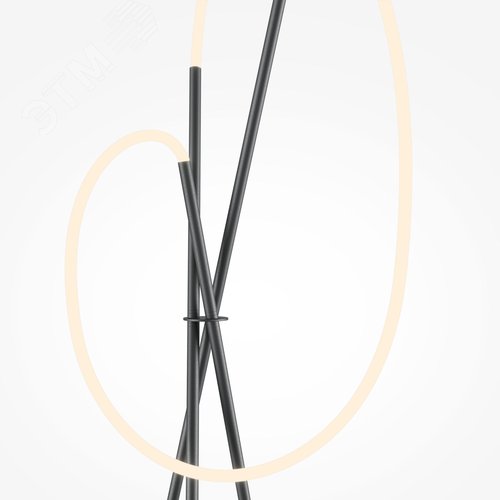 Светильник напольный (торшер) Crochet LED 36W Черный - фото 4