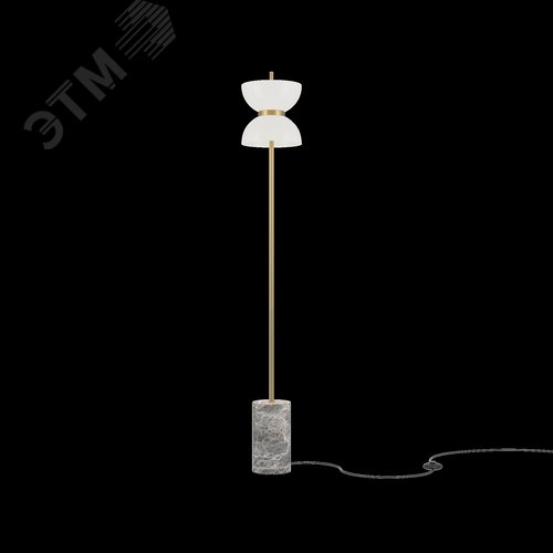 Светильник напольный (торшер) Kyoto LED 11W Золото и серый - фото 3