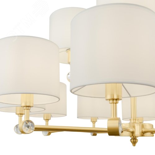 Люстра Alloro E14х15х40W Латунь - фото 3