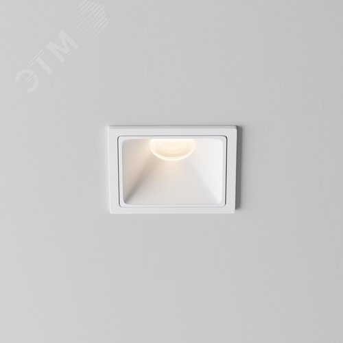 Светильник встраиваемый Downlight Alfa LED 3000К 10Вт 50 град IP20 CRI90 Белый квадрат 52х65х65мм 890Лм - фото 6