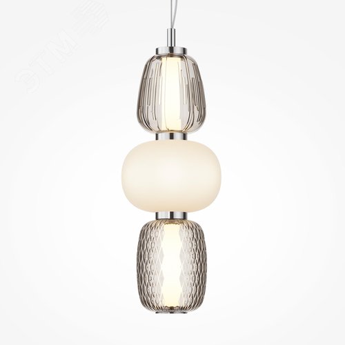 Светильник подвесной Pattern LED 28W Хром - фото 4