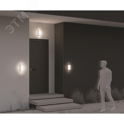 Светильник настенный (бра) Outdoor Badd IP 54 LED 10W 3000 K Графит - фото 5