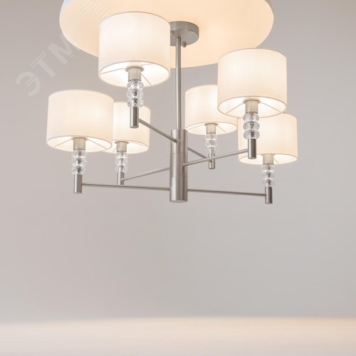 Люстра Lincoln E14х6х40W Никель - фото 6