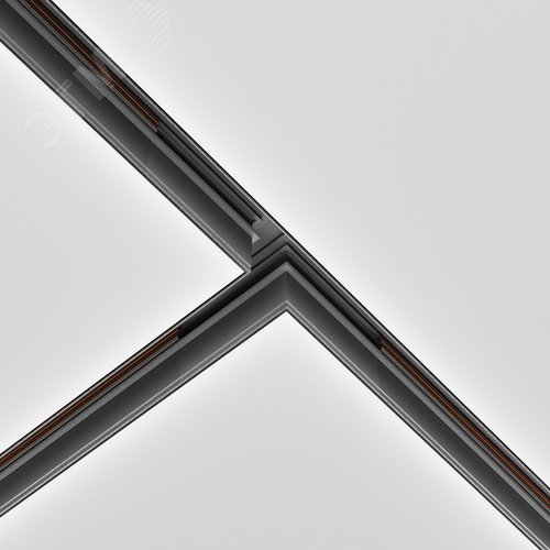 Коннектор Т-образный Exility встраиваемый под ГКЛ 12,5мм черный - фото 5