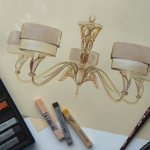 Люстра Lillian E14х5х40W Бронза - фото 4