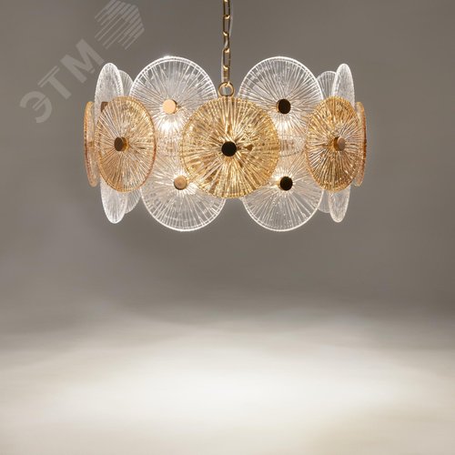 Светильник подвесной Aster E14х8х40W Золото - фото 7