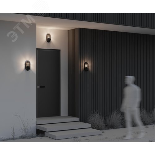 Светильник настенный (бра) Outdoor Candle IP 65 E27х1х15W Графит - фото 7