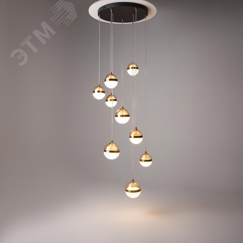 Светильник подвесной Area LED 120W Черный и Латунь - фото 6