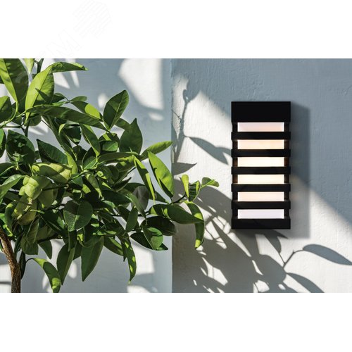 Светильник настенный (бра) Outdoor Remsa IP 54 E14х2х60W Черный - фото 3