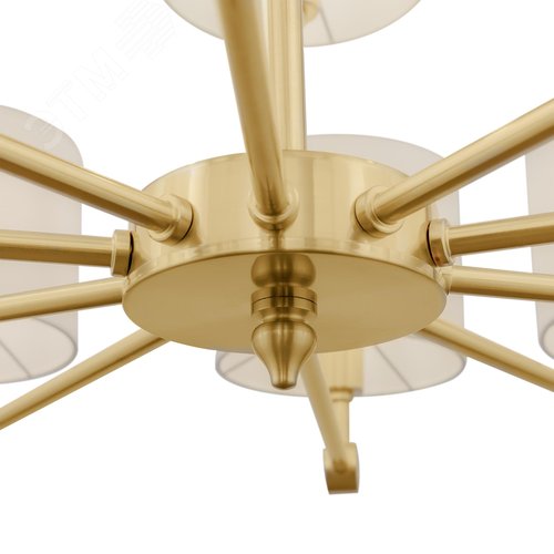 Люстра Alloro E14х15х40W Латунь - фото 6