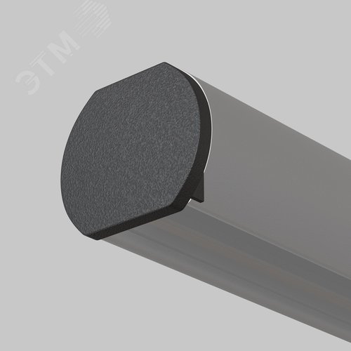 Заглушка для круглого шинопровода 2 шт. Basity черный - фото 3