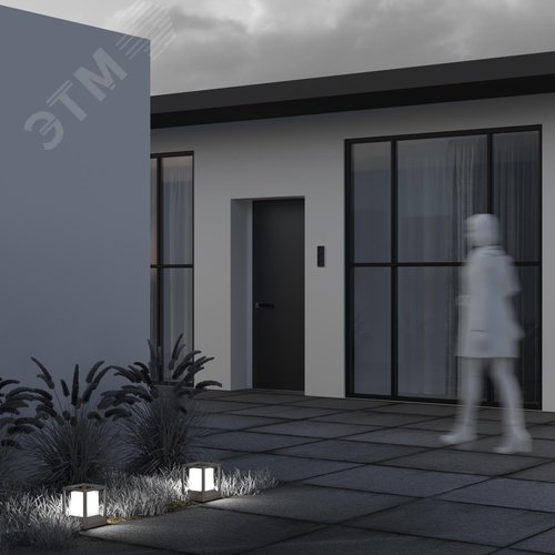 Светильник ландшафтный Outdoor Trim IP 65 E27х1х15W Графит - фото 6