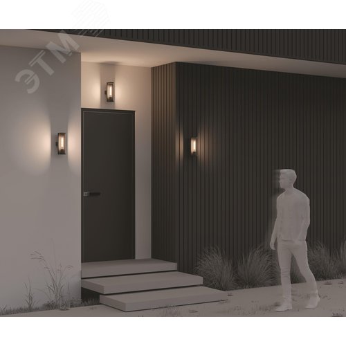 Светильник настенный (бра) Outdoor Conf IP 54 E27х1х15W Графит - фото 6