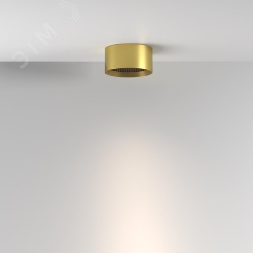 Светильник потолочный Glare LED 7W Латунь - фото 3