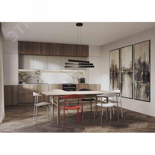 Светильник подвесной Origami LED 48W Черный - фото 8