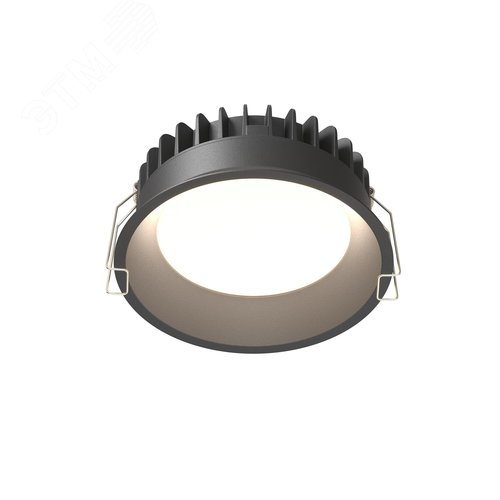 Светильники трад. Down Light встраиваемые LED 12W IP44 3000-4000-6000К черный - фото 1