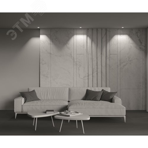 Светильник встраиваемый Downlight Alfa LED 3000K 10Вт 36 град IP20 CRI90 Белый квадрат 52х65х65мм 500Лм - фото 5