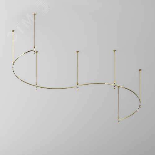 Шинопровод круглый из полукругов 1800мм Flarity латунь - фото 5