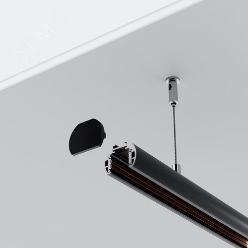 Шинопровод 2м Exility низкопрофильный подвесной круглый - фото 3