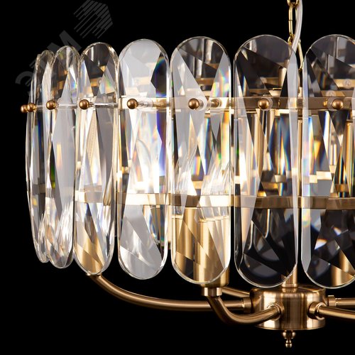 Светильник подвесной Suite E14х6х40W Латунь - фото 3