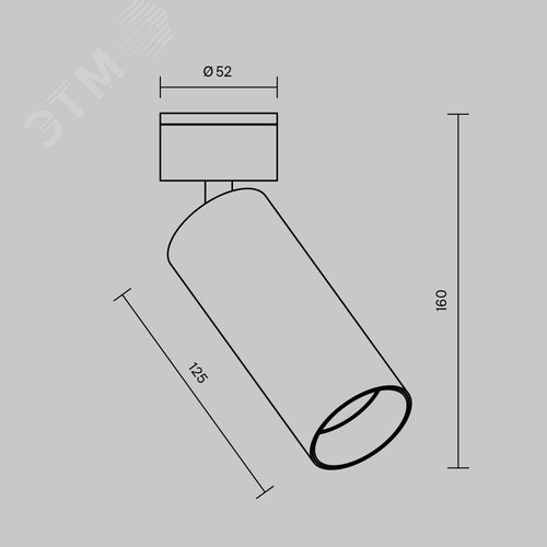 Светильник потолочный FOCUS LED LED 12W Черный - фото 6