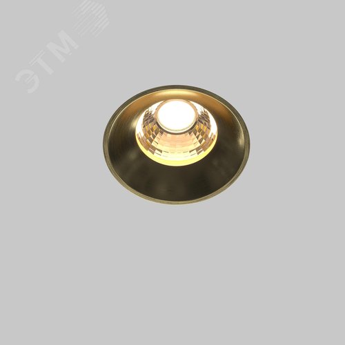 Светильник встраиваемый Round DL058-12W3K-TRS-BS Латунь - фото 3