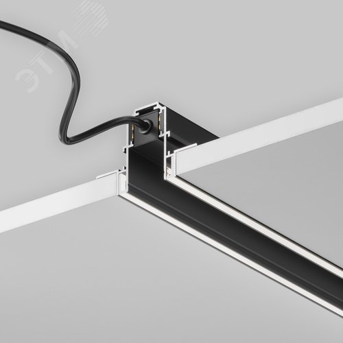 Шинопровод магнитный встраиваемый под ГКЛ 12,5мм с каналом под светодиодную ленту - фото 3