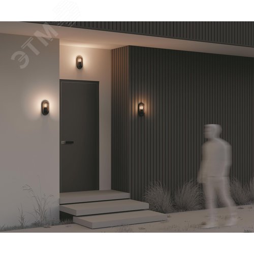 Светильник настенный (бра) Outdoor Candle IP 65 E27х1х15W Графит - фото 7