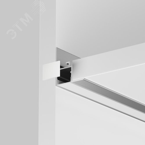 Профиль алюминиевый встраиваемый скрытого монтажа 26x30 (Серебро, 2 м), ALM-2630-S-2M - фото 4