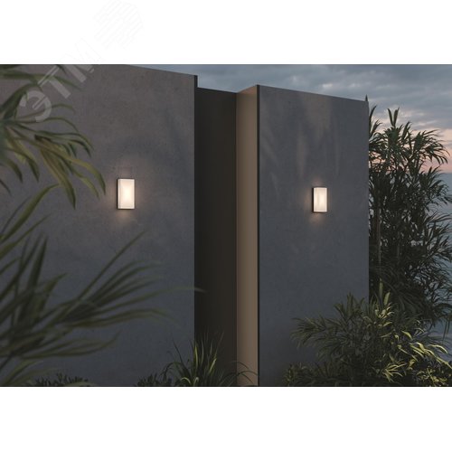 Светильник настенный (бра) Outdoor Badd IP 54 LED 10W 3000 K Графит - фото 6