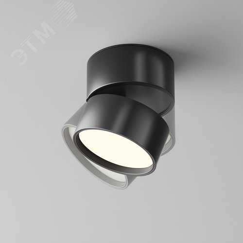 Светильник потолочный Onda LED 12W Черный - фото 3