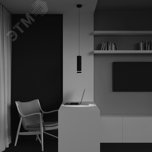 Светильник подвесной Orlo LED 12W Черный - фото 6