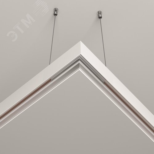 Коннектор угловой Exility накладной белый - фото 4