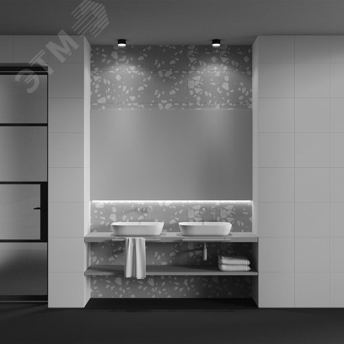 Светильник потолочный Glory GX53х1 Черный - фото 4