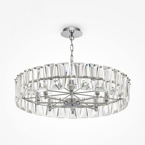 Светильник подвесной Puntes E14х8х60W Хром - фото 2