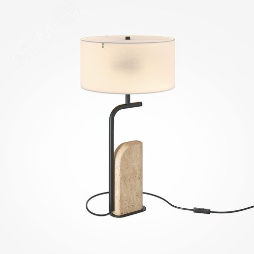 Светильник настольный Glamping E14х2х40W Черный - фото 6