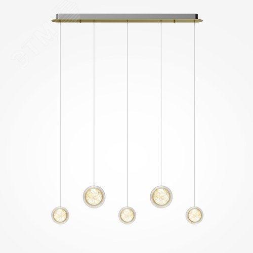 Светильник подвесной Pharao LED 33W Черный и Латунь - фото 5