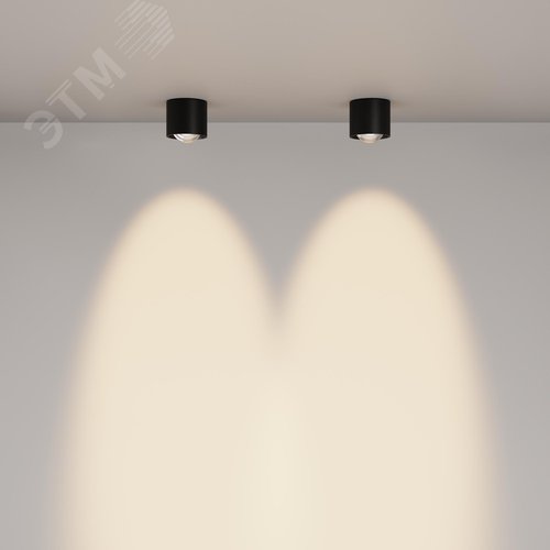 Светильник потолочный Lens LED 15W Черный - фото 6