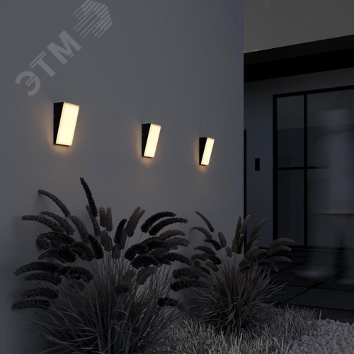 Светильник настенный (бра) Outdoor Brick IP 54 LED 10W 3000 K Графит - фото 3