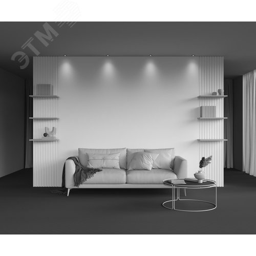 Светильник встраиваемый Round DL058-7W2.7K-TRS-B Черный - фото 7