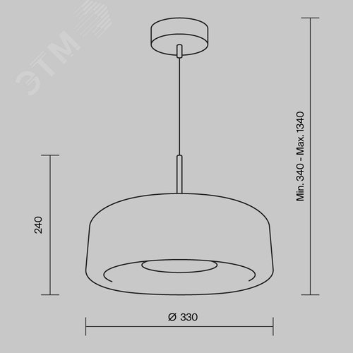 Светильник подвесной Madmen LED 6W Латунь - фото 4