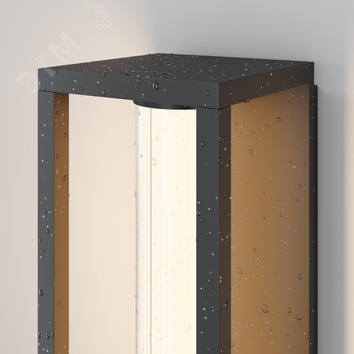 Светильник настенный (бра) Outdoor Expo IP 54 LED 12W 3000 K Черный - фото 4