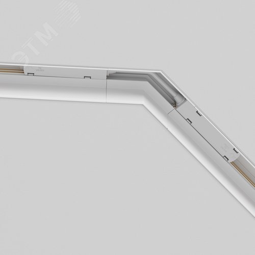 Угол-соединитель 135 град Gravity встраиваемый белый - фото 3