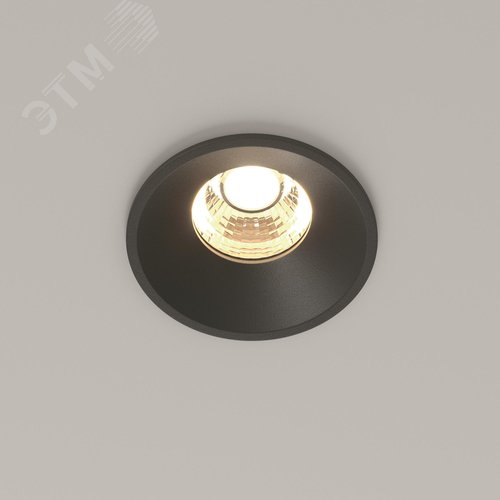 Светильник встраиваемый Round DL058-7W3K-B Черный - фото 5